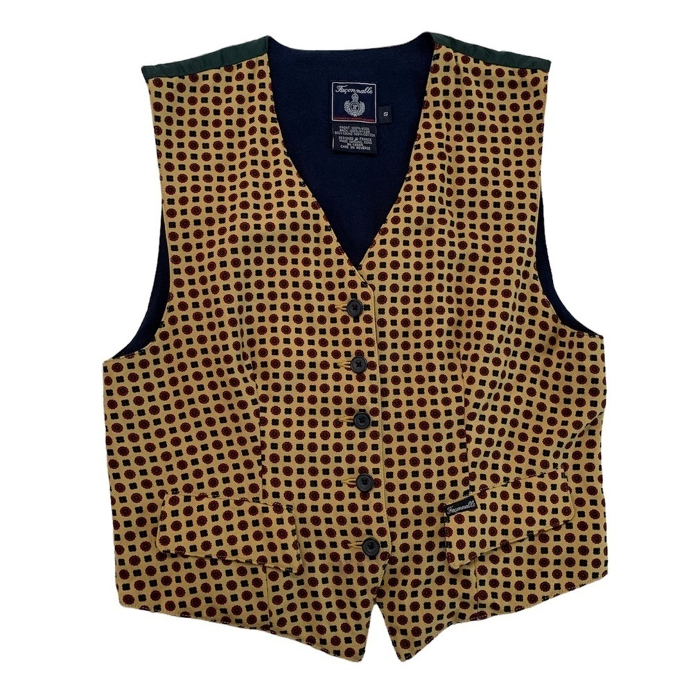 Faconnable Button Down Vest Size Small - image 1